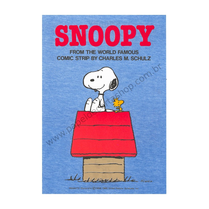 Papel de Carta Snoopy CAZ Antigo (Vintage) Hallmark