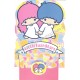 Ano 1976 Conjunto de Papel de Carta Little Twin Stars Patchwork Sanrio