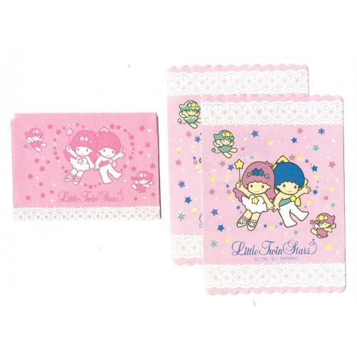 Ano 1991. Conjunto de MICRO-Papel de Carta Little Twin Stars Vintage Sanrio