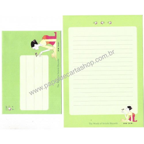 Conjunto de Papel de Carta Antigo The World of Seiichi Hayashi CVD