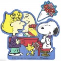 Papel de Carta Snoopy Turma Flores Vintage Hallmark Japan