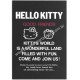 Ano 1987. Papel de Carta Hello Kitty CBLG Vintage Sanrio