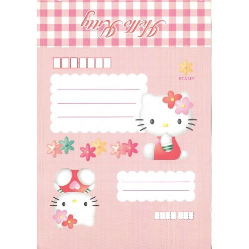 Ano 1999. Papel de Carta - Envelope Hello Kitty CVM Sanrio