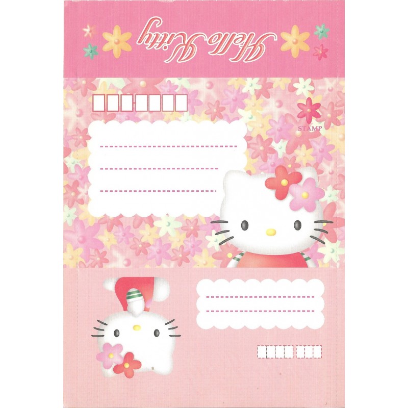 Ano 1999. Papel de Carta - Envelope Hello Kitty CVM2 Sanrio