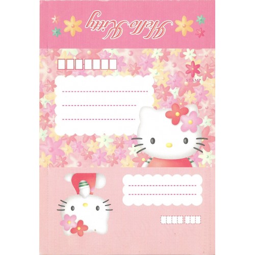 Ano 1999. Papel de Carta - Envelope Hello Kitty CVM2 Sanrio