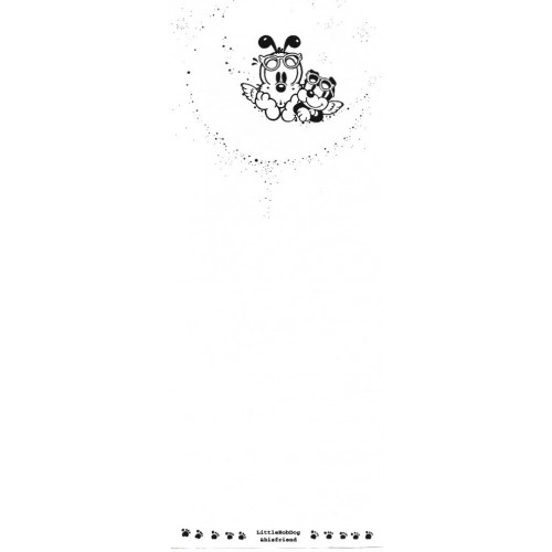 Papel de Carta Antigo Little Bobdog White