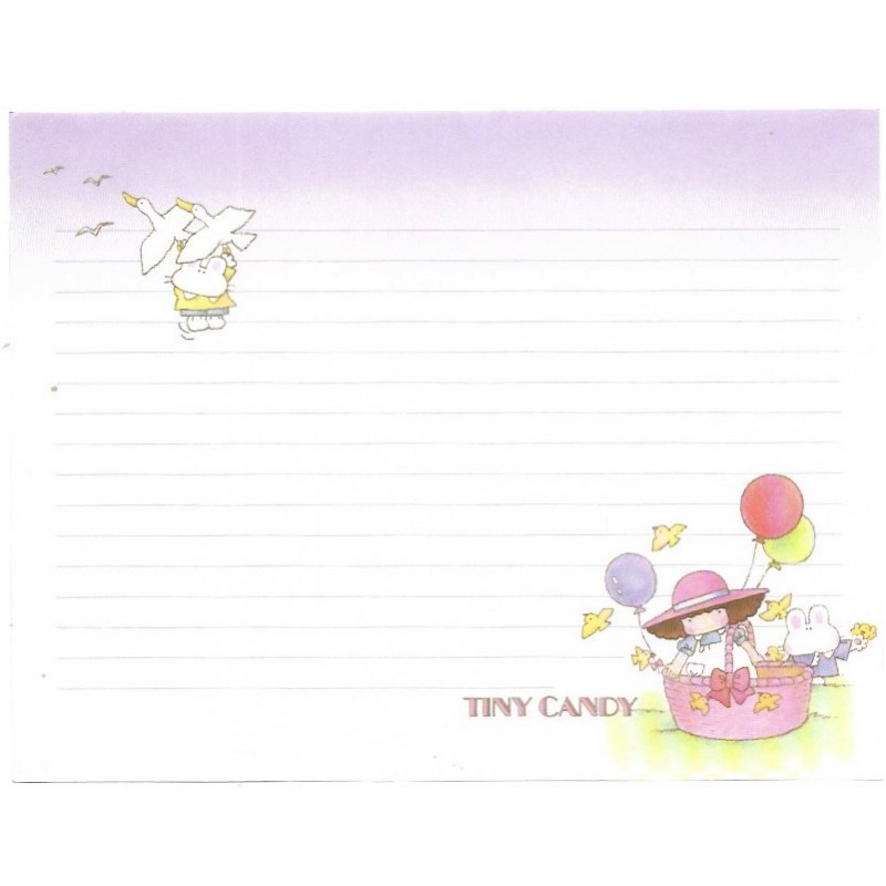 Papel de Carta Avulso Vintage Tiny Candy Sky Cruise Gakken