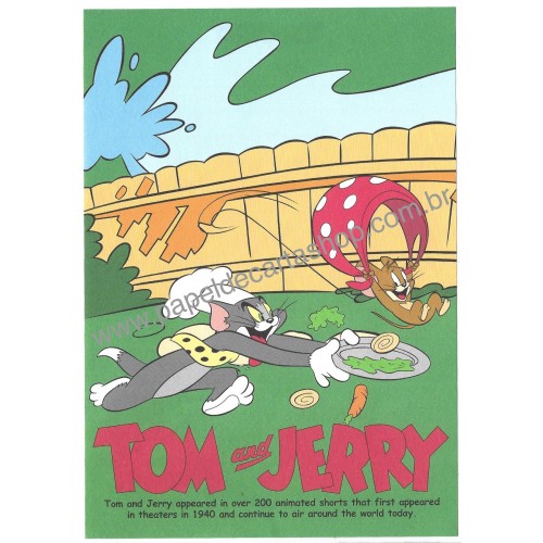 Conjunto de Papel de Carta Importado Tom and Jerry Etranger Di Costarica CVD