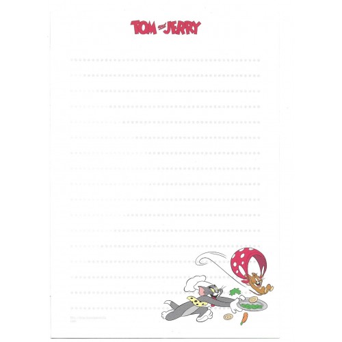 Conjunto de Papel de Carta Importado Tom and Jerry Etranger Di Costarica CVD