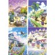 Kit 4 Postcards Postais Pocket Monsters Nintendo Japan