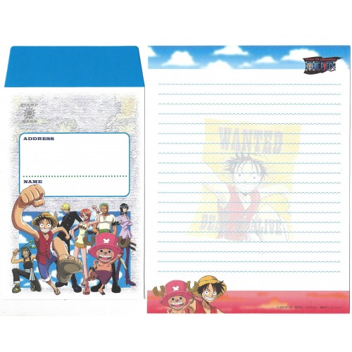 Conjunto de Papel de Carta One Piece JAPAN