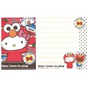 Ano 2011. Kit 4 Conjuntos de Papel de Carta Hello Kitty & Sesame Street Loves 1