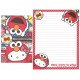 Ano 2011. Kit 4 Conjuntos de Papel de Carta Hello Kitty & Sesame Street Loves 1