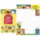 Ano 2011. Kit 4 Conjuntos de Papel de Carta Hello Kitty & Sesame Street Joy