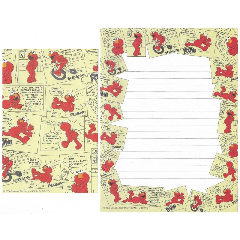 Conjunto de Papel de Carta IMPORTADO Sesame Street 26