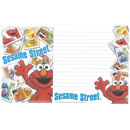 Conjunto de Papel de Carta IMPORTADO Sesame Street 29