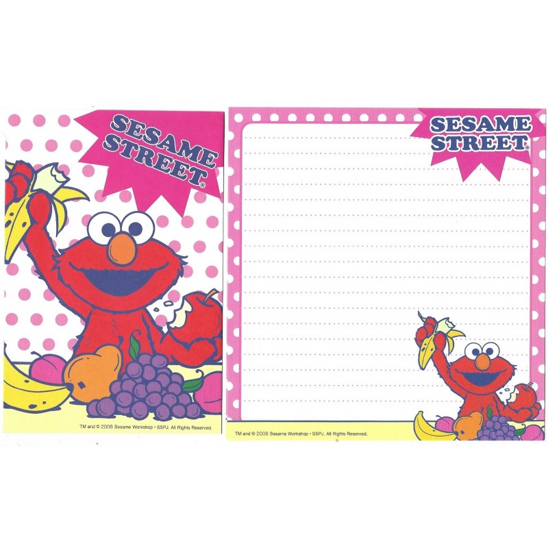 Conjunto de Papel de Carta IMPORTADO Sesame Street 34