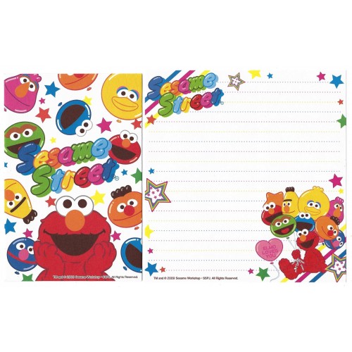 Ano 2009. Kit 4 Conjuntos de Papel de Carta Sesame Street Loves You