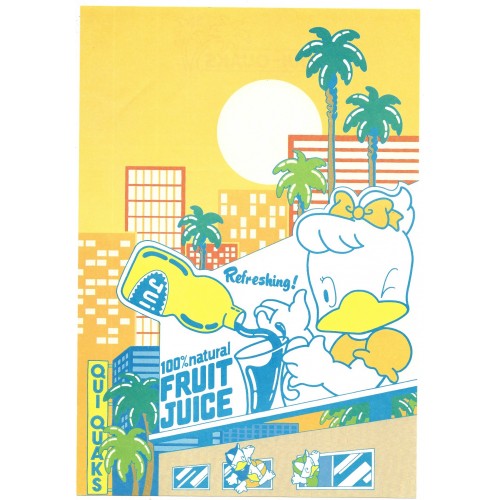 Ano 1979. Conjunto de Papel de Carta Qui-Quaks Juice Sanrio