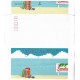Ano 1982. Papel de Carta-Envelope Tropical High Vintage Sanrio