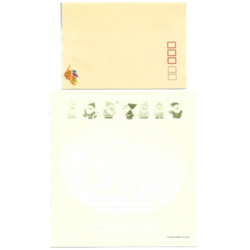 Ano 1990. Conjunto de Papel de Carta Little Cottonwood Cottage Sanrio