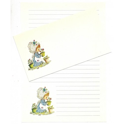 Conjunto de Papel de Carta Importado Garden