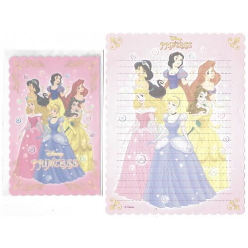 Conjunto de Papel de Carta Disney Princess TR Japan