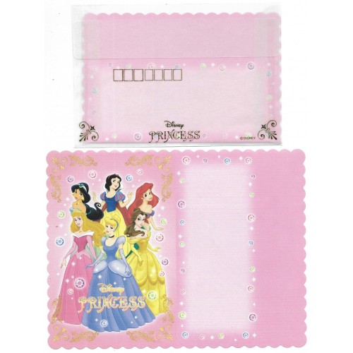 Conjunto de Papel de Carta Disney Princess TR Japan