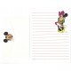 Conjunto de Papel de Carta ANTIGO Personagens Disney Minnie Branco