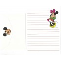 Conjunto de Papel de Carta ANTIGO Personagens Disney Minnie Branco