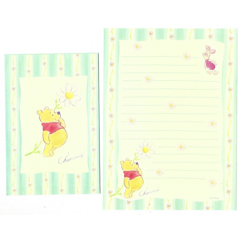 Conjunto de Papel de Carta Disney POOH Chamomile Sun-Star Japan