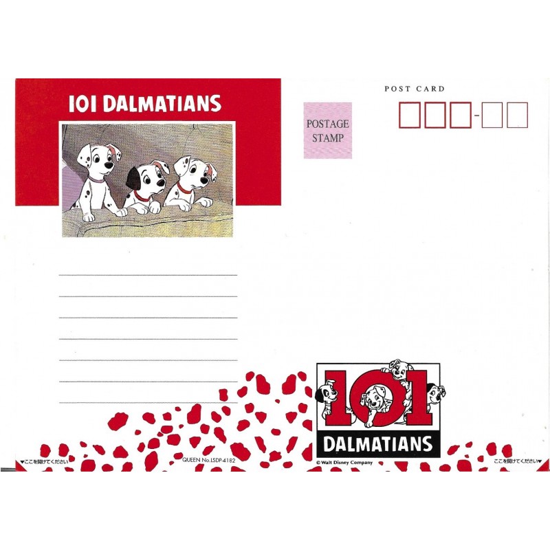 Postcard 101 Dalmatians TOKYO DISNEYLAND