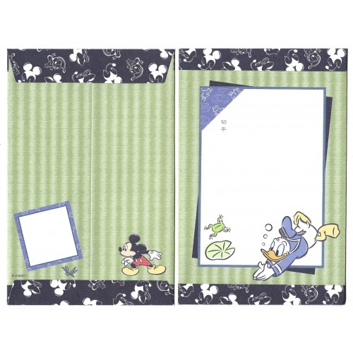 Conjunto de Papel de Carta ANTIGO Donald Duck JAPAN