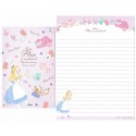 Conjunto de Papel de Carta Disney Alice in Wonderland Adventure CLL KAMIO