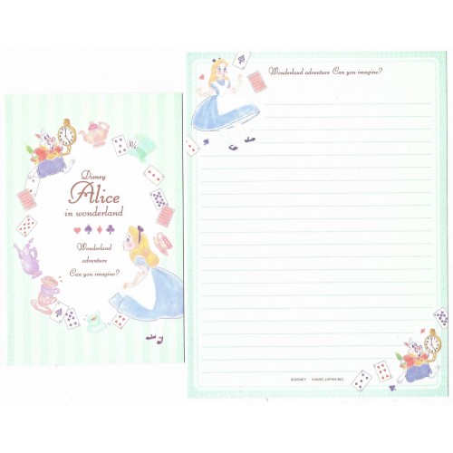 Conjunto de Papel de Carta Disney Alice in Wonderland Adventure CVD KAMIO