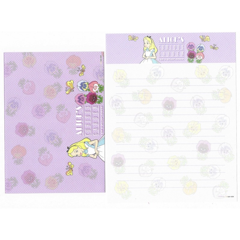 Conjunto de Papel de Carta Disney Alice Curious Garden CLL