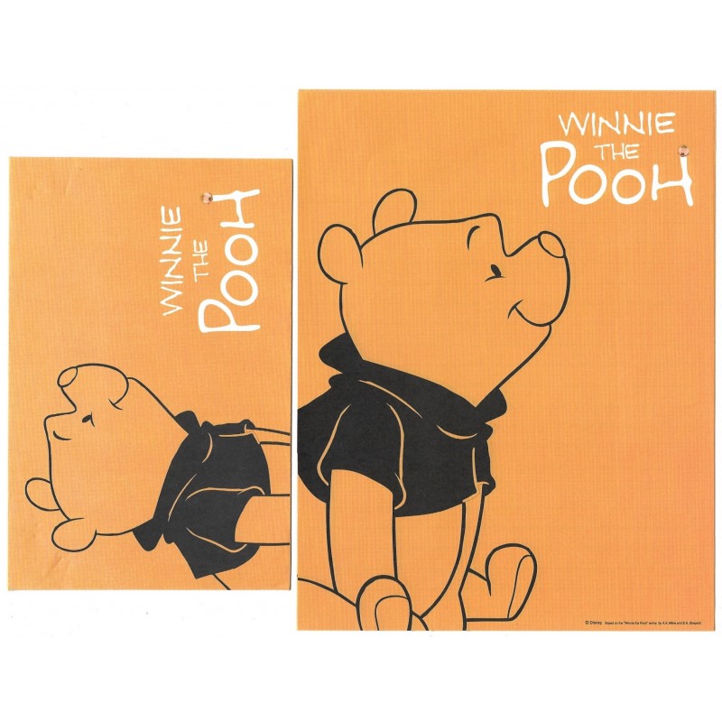 Kit 2 Conjuntos de Papel de Carta Disney Winnie The Pooh ORANGE