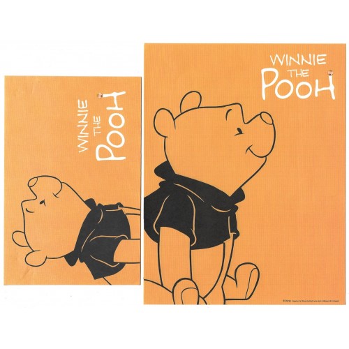 Kit 2 Conjuntos de Papel de Carta Disney Winnie The Pooh ORANGE