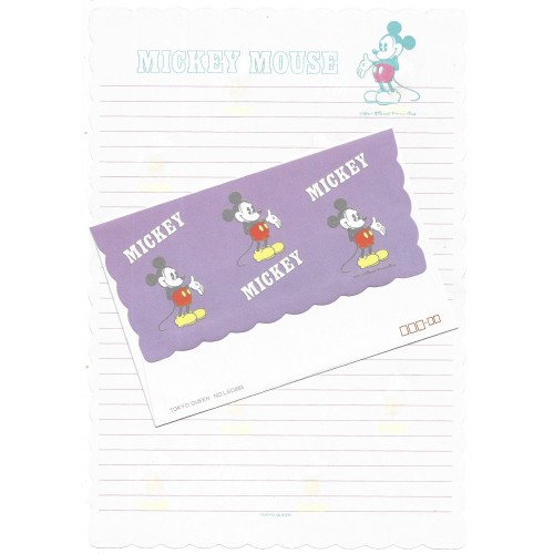 Conjunto de Papel de Carta Mickey Mouse CLL Tokyo Queen Disney