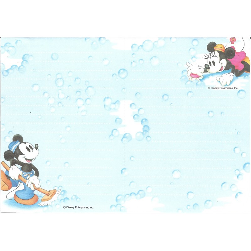 Papel de Carta ANTIGO VINTAGE Mickey & Minnie CAZ JP