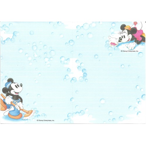 Papel de Carta ANTIGO VINTAGE Mickey & Minnie CAZ JP