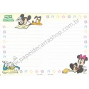 Papel de Carta ANTIGO VINTAGE Disney BACK TO SCHOOL CVD JP