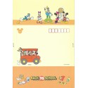 Papel de Carta dobrável ANTIGO VINTAGE Disney BACK TO SCHOOL CLA JP