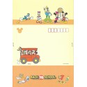 Papel de Carta dobrável ANTIGO VINTAGE Disney BACK TO SCHOOL CLA JP