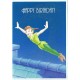 Cartão Antigo Vintage Importado Disney Peter Pan Gibson