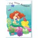 Notecard Importado The Little Mermaid Birthday 3P Gibson