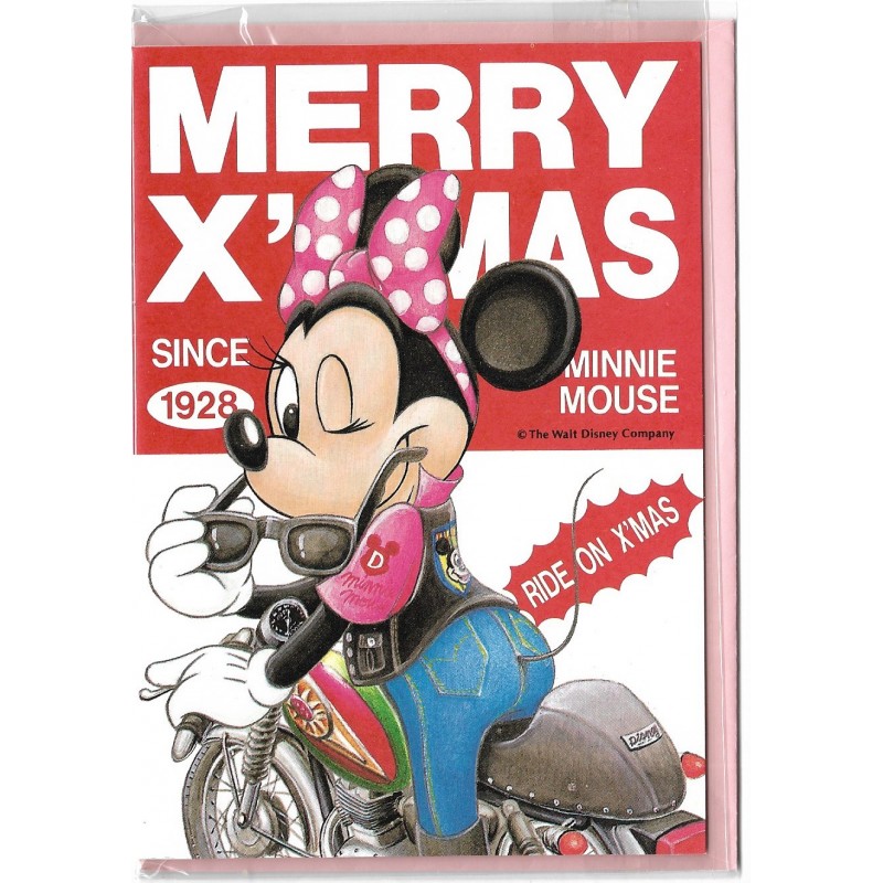 Notecard Importado Minnie Ride on X'Mas LYRIC Japan