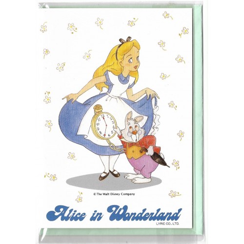 Notecard Importado Alice in Wonderland LYRIC Japan