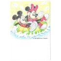 Postcard Antigo Vintage Disney Mickey & Minnie on Vacation LYRIC JAPAN