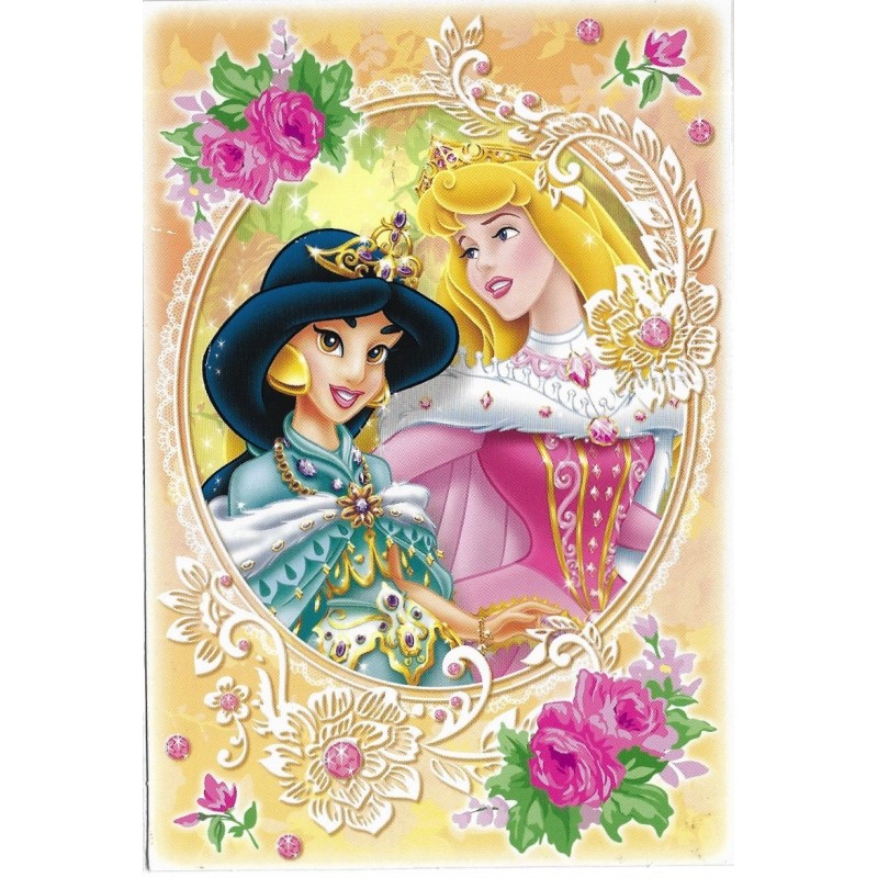 Postcard Antigo Vintage Disney Princess CLA BANDAI 2008 JAPAN